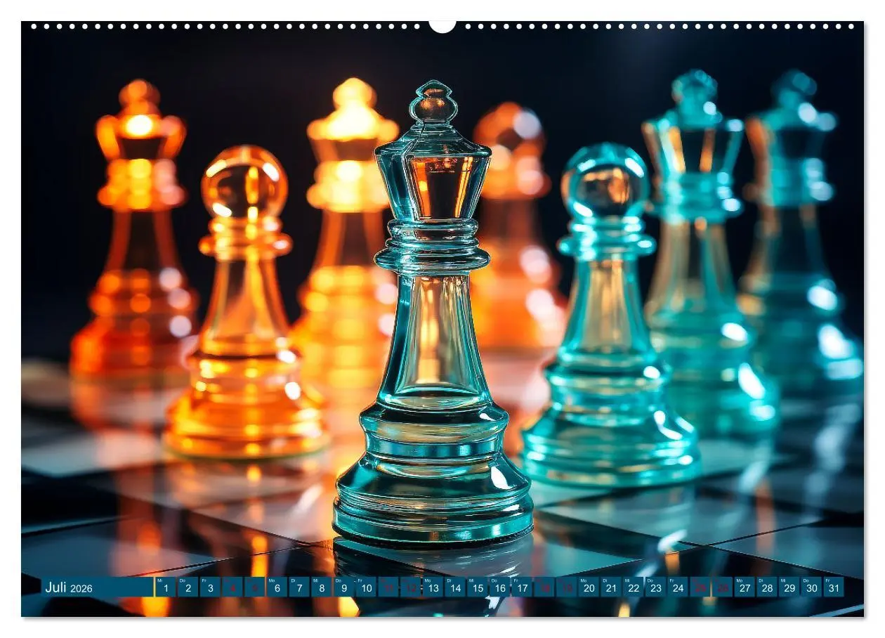 Bild: 9783457510544 | Schachfiguren in Freizeitkleidung (Wandkalender 2026 DIN A2 quer),...